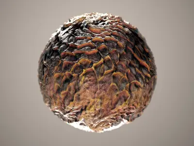 10 Materials Skin Dragon Seamless PBR Volume 19 Texture