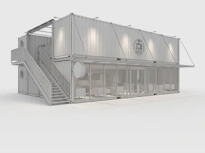 Container Cafe 13 3D model
