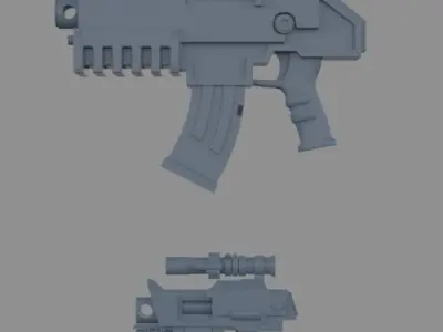 Future Scifi Weapons 3D model