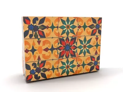 Ornate Ceramic Tile model pack Texture