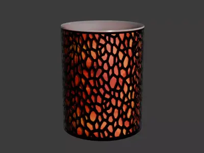 Caged Flames Wax Warmer Free low-poly 3D model