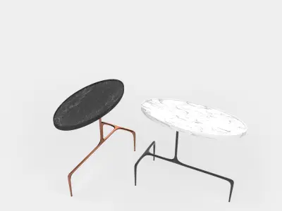Oval occasional table 3D model
