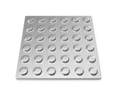 Tactile Pavement Dotted Metal 3D model