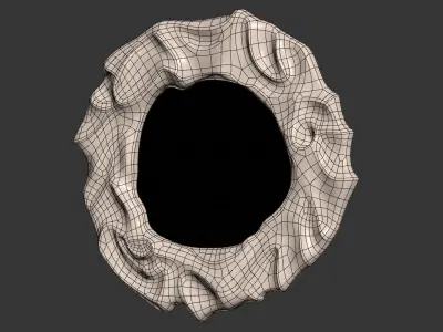 Sandstone pavlova mirror 3D model