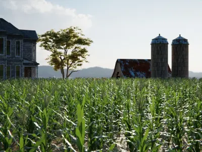 Old Farm 3d Scene 3D model