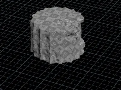Ruins Greek Doric Pillar Free 3D model