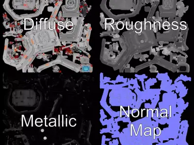 Futuristic Energy Capsule model pack with intricate details Low-poly 3D model