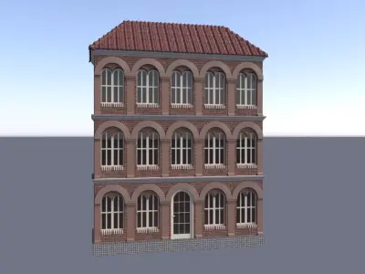 HOUSE PACK BUILDINGS Low-poly 3D model