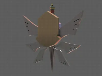 Symbol V02 Low-poly 3D model