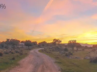 HDR DIRT ROAD SUNSET Low-poly 3D model