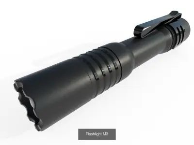 Flashlight Collection 1 - 6 Models 3D Model Pack