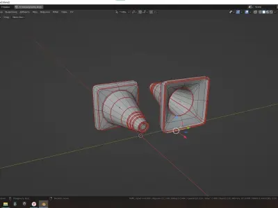 Signal cone  Low-poly 3D model Low-poly 3D model