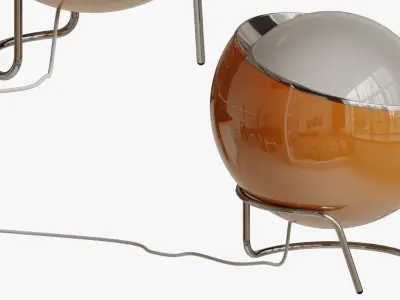 Clan floor lamp by Studio 6G and Harvey Guzzini for Meblo 1970s 3D model