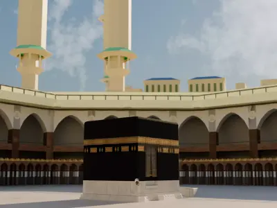 Masjid al-Haram Low-poly 3D model