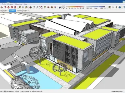 Sketchup Cultral Center E8 3D model