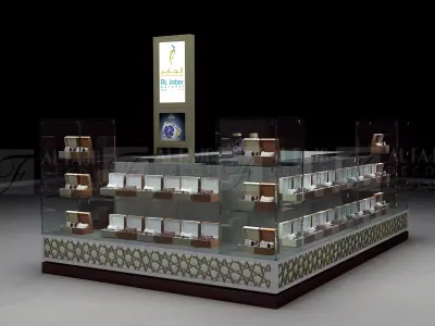 3d stand jewelry display case 3D model