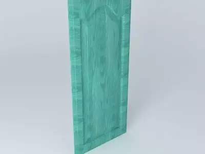 Turquiose door cabinet Free 3D model