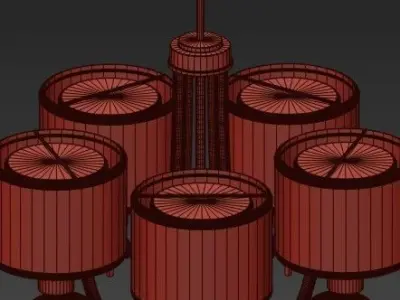 Progress Lighting Invite Collection 5Light 3D model