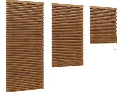 Wooden Shutters 3 3D model