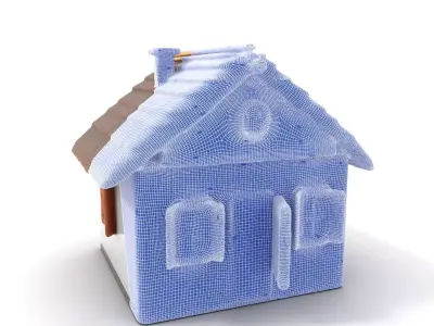 Rustic Cottage House model pack Low-poly 3D model