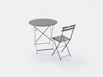 Prague chairs street furniture set - Prazske zidle 3D model
