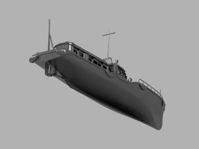 1-350 IJN 15m Motor Boat STL 3D print model