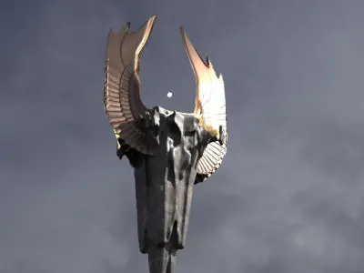 Floating Angel monolith 3 3D model