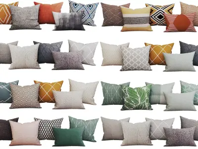 Decorative set pillow vol 2 3D model
