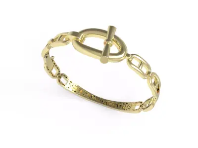 HERMES BRACELET LIGHT WEIGHT READY TO CAST 3D print model