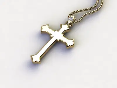 Jesus Pendant 3D model