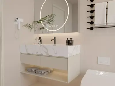 Modern Smart Bathroom 3D model