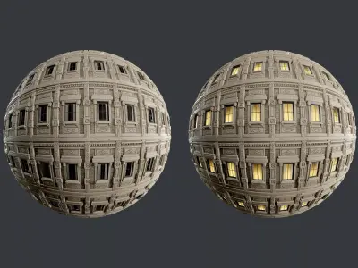 Building Facade Seamless PBR Texture 06 Texture