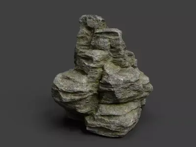 Rock 3-3 Low-poly 3D model