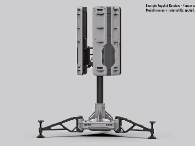 Sci Fi Portable Radar 3D model