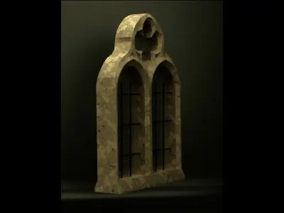 Medieval Window Free low-poly 3D model