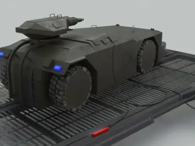 M577 Armored Personnel Carrier  3D model