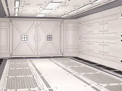 Sci Fi Corridor 03 3D model