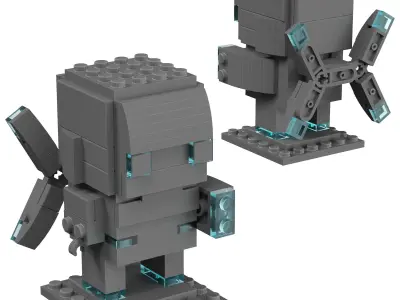 Lego Brickheadz - 41604 Iron Man MK50 3D model