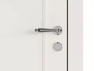 Classic Interior door 3d model Low-poly 3D model