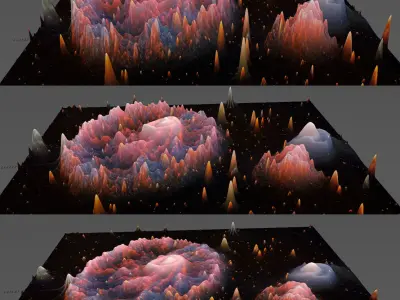 Low Res Chartwheel Nebula deep sky object 3d software analysis Free 3D print model