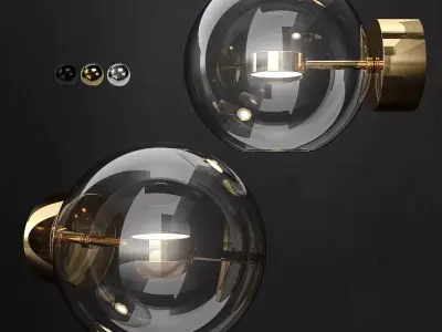 Giopato and Coombes Bolle wall light 1 lamp 3D model