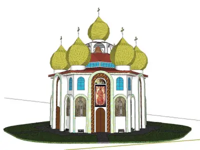 Architecture-Religion-God-Culture-Temple-0132 church 3D model