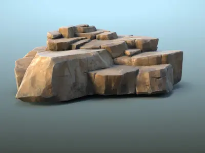  Rock Formation Set ( Vray + PBR ) 