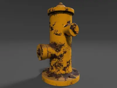 Simple Fire Hydrant Free 3D model