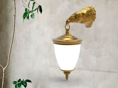Eagle Head Wall LampEagle Head Wall Lamp 3D print model