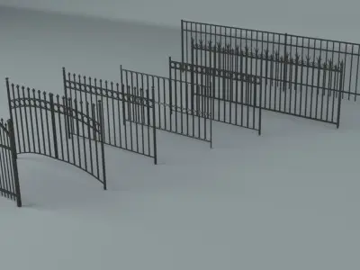 Fences 3D model