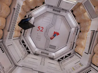 scifi corridor2 3D model
