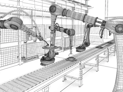 Industrial assembly line 