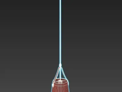 lumion-tristen-3641-1 pendant light with shade 3D model
