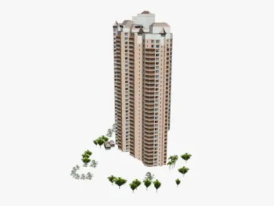 Belle Maison Low-poly 3D model